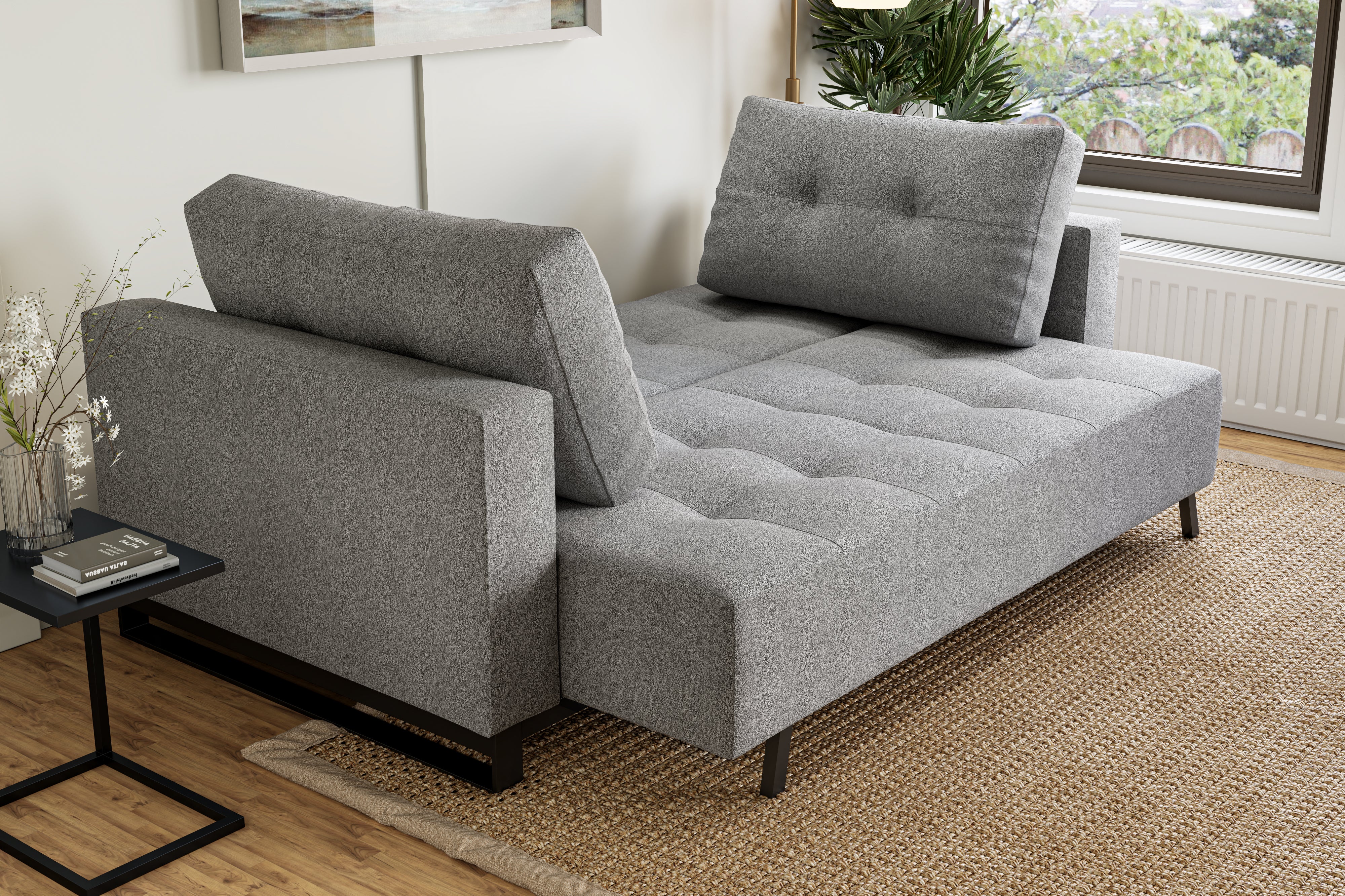 Valencia Maria Fabric Sofa Bed, Grey