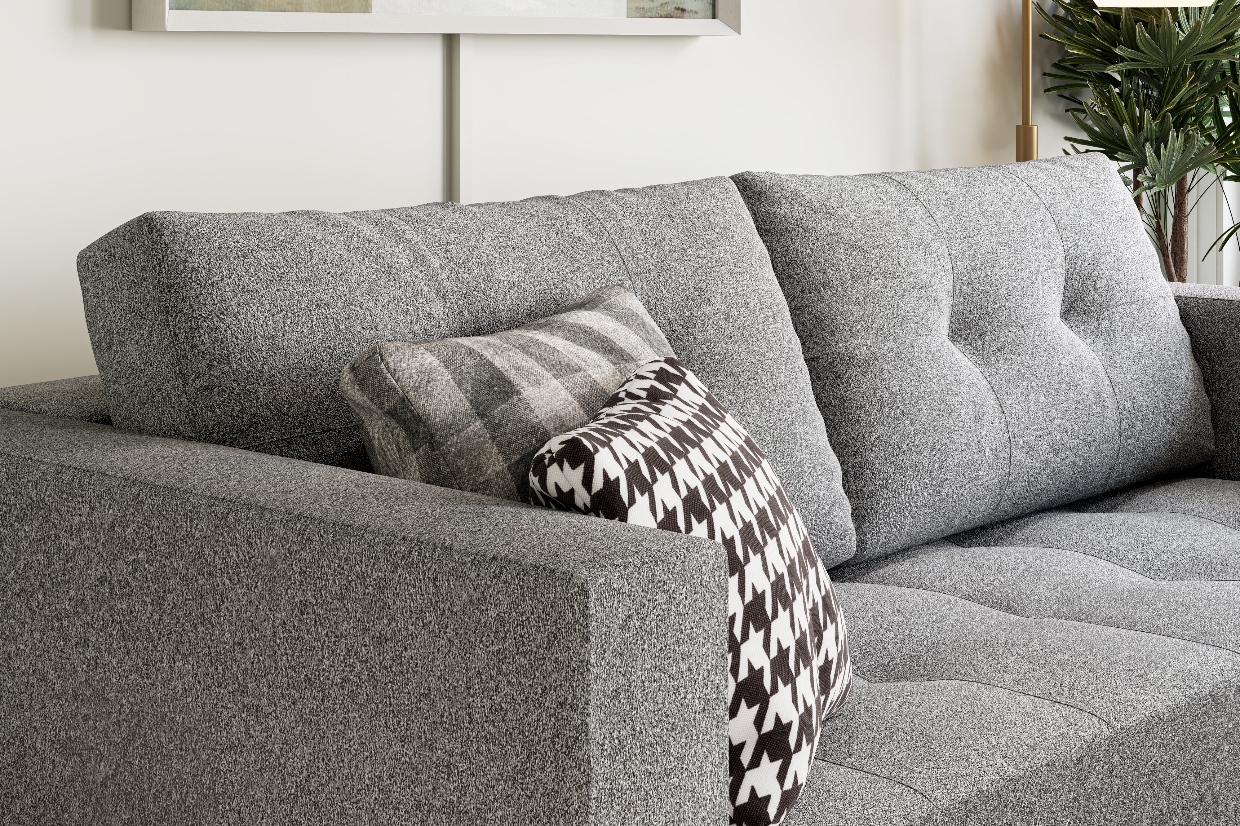 Valencia Maria Fabric Sofa Bed, Grey