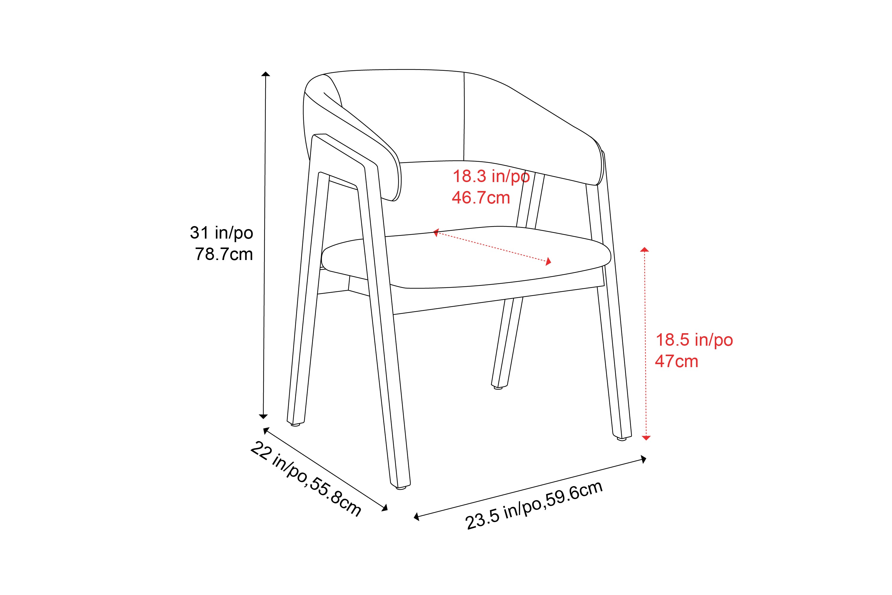 Valencia Mario Wood Dining Chair, Beige