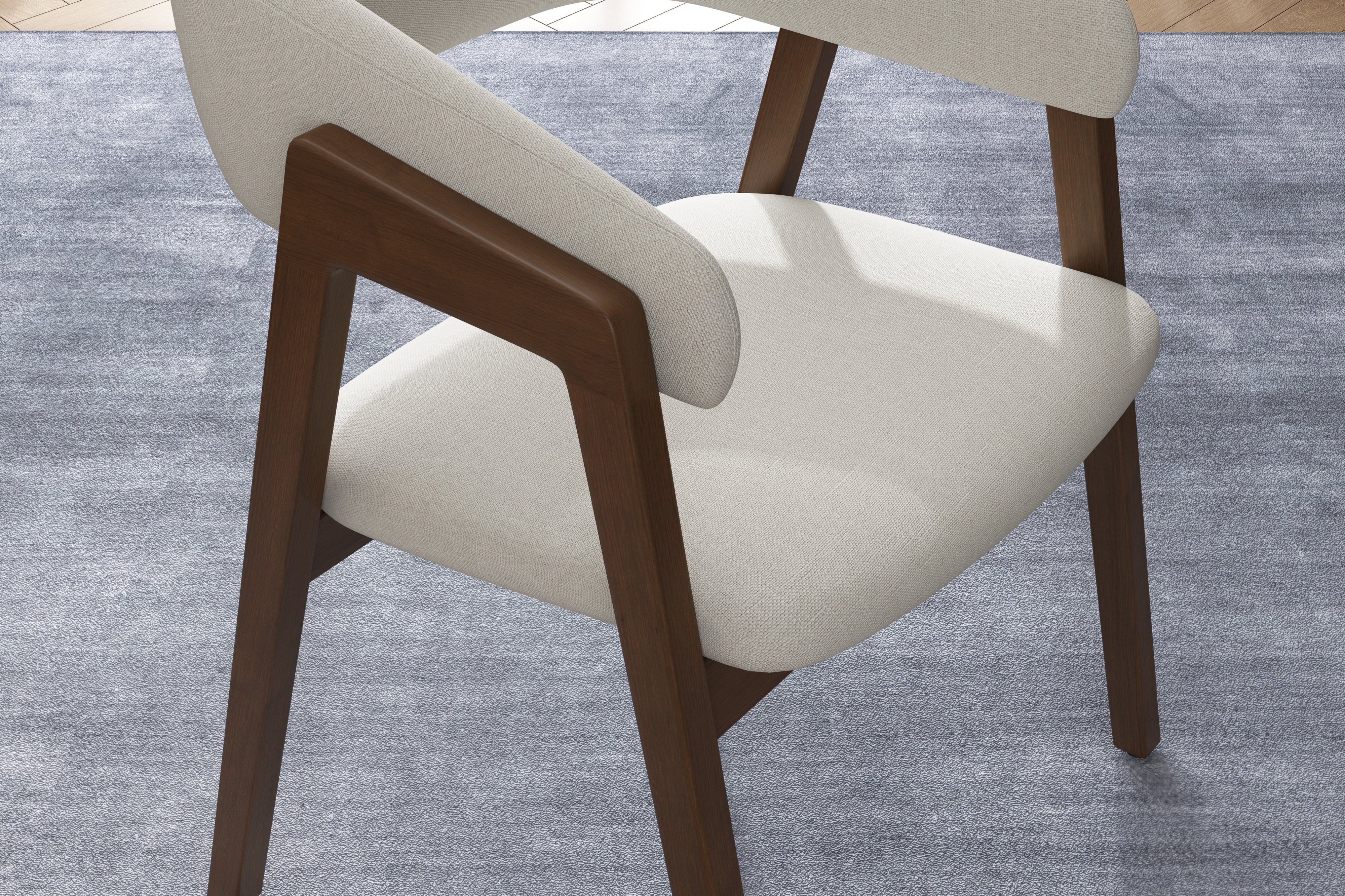 Valencia Mario Wood Dining Chair, Beige