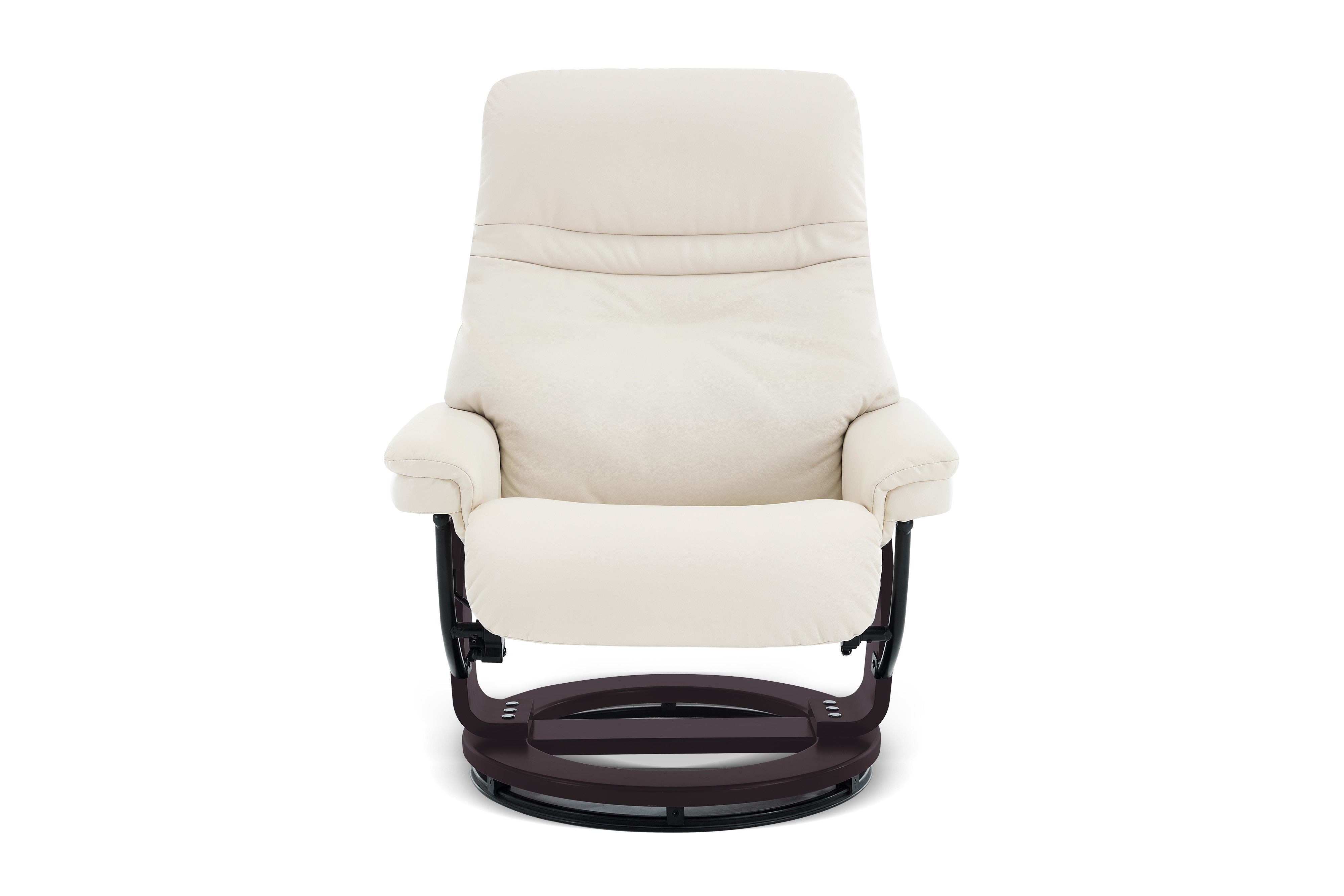 Valencia Massimo Leather Recliner with Ottoman, Beige