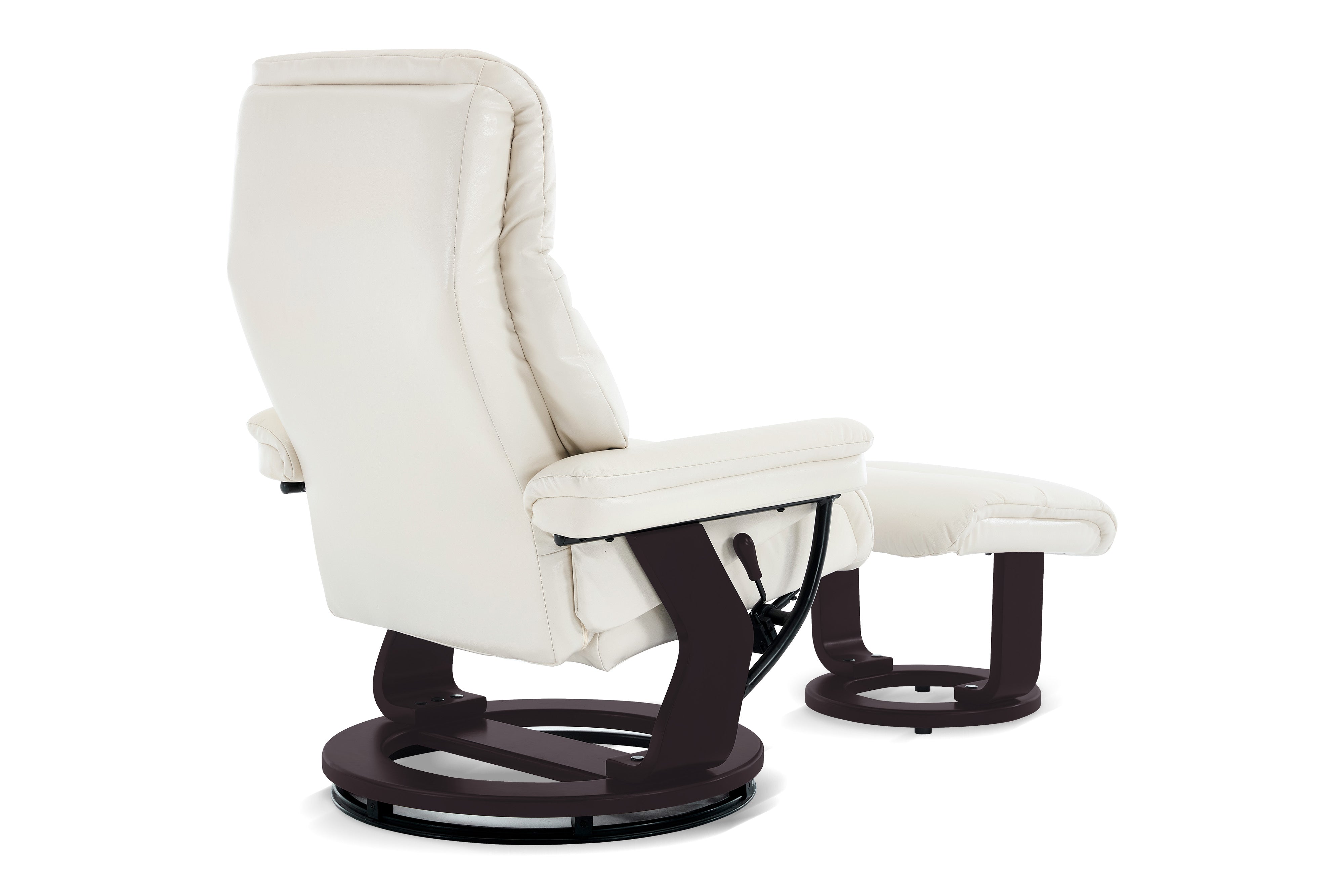 Valencia Massimo Leather Recliner with Ottoman, Beige