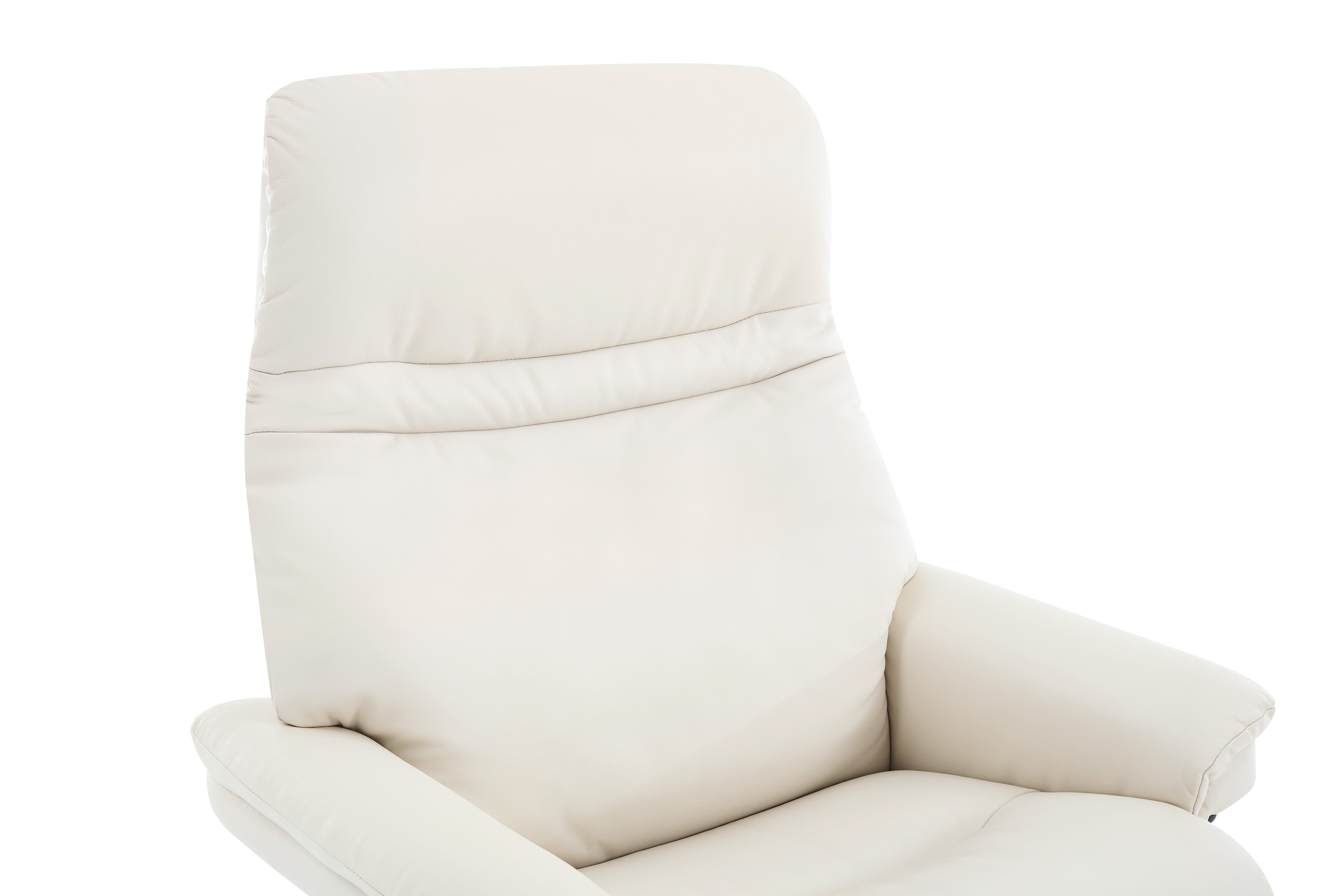 Valencia Massimo Leather Recliner with Ottoman, Beige