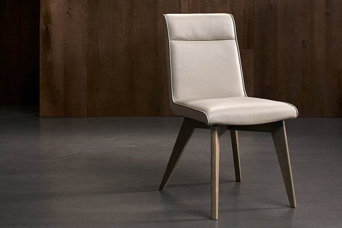 Valencia Aileen Leather Dining Chair, Beige