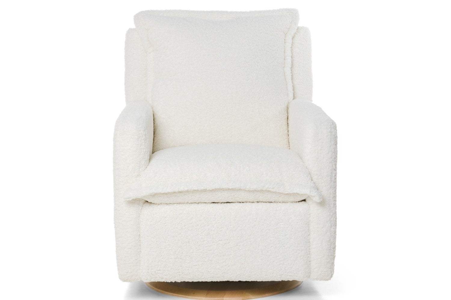 Valencia Milo Sheepskin Swivel Recliner Chair, White