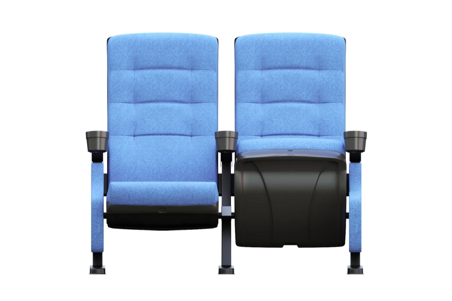 Valencia Moises Fabric Commercial Cinema Auditorium Seats, Blue