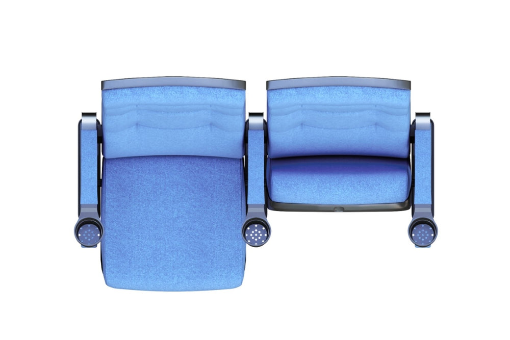 Valencia Moises Fabric Commercial Cinema Auditorium Seats, Blue