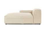 Nathan Leather Left Chaise Sofa Module