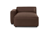 Nathan Leather Left Chaise Sofa Module