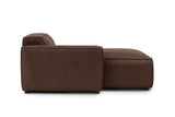 Nathan Leather Left Chaise Sofa Module