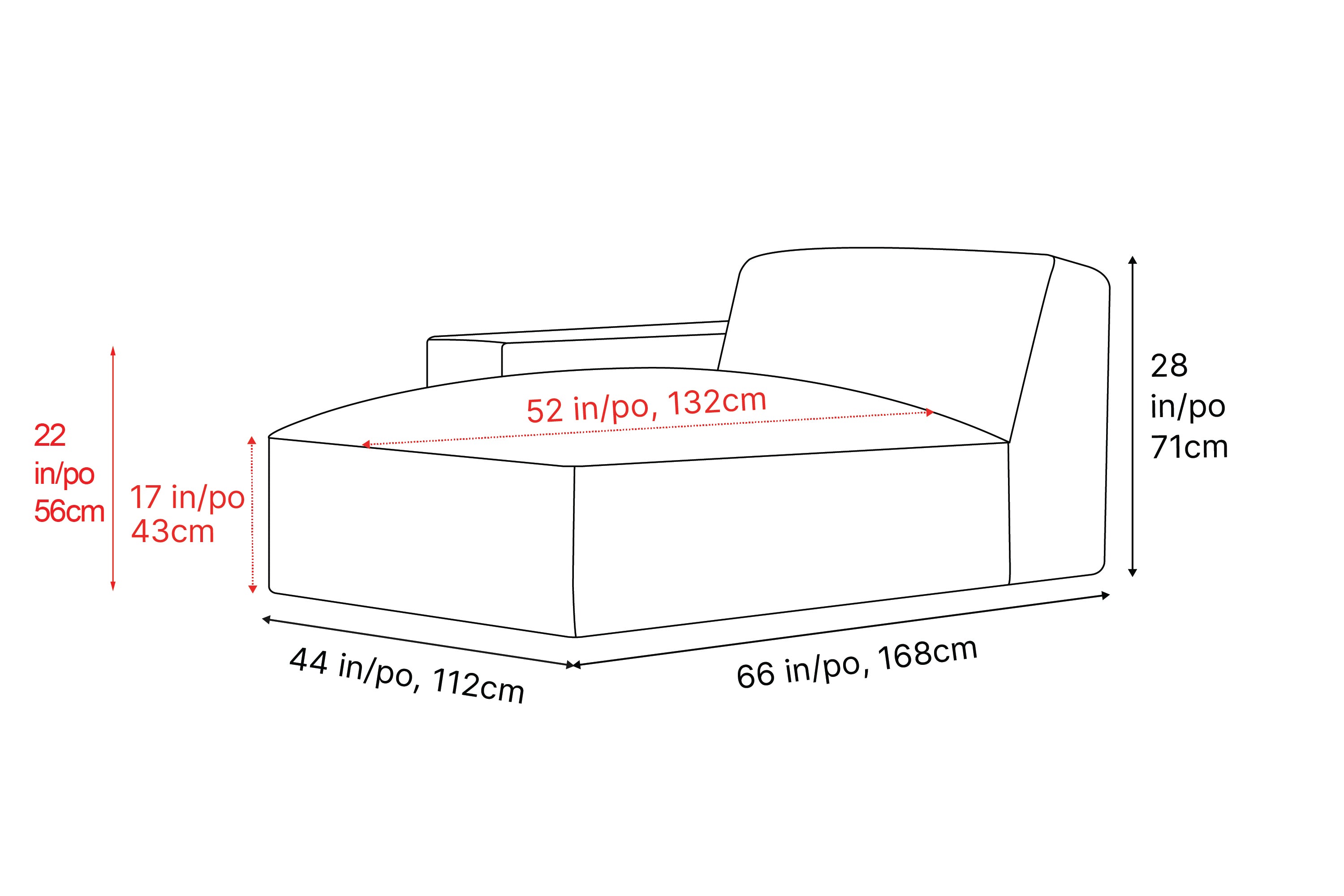 Valencia Nathan Full Aniline Leather Left-Chaise Piece, Light Grey