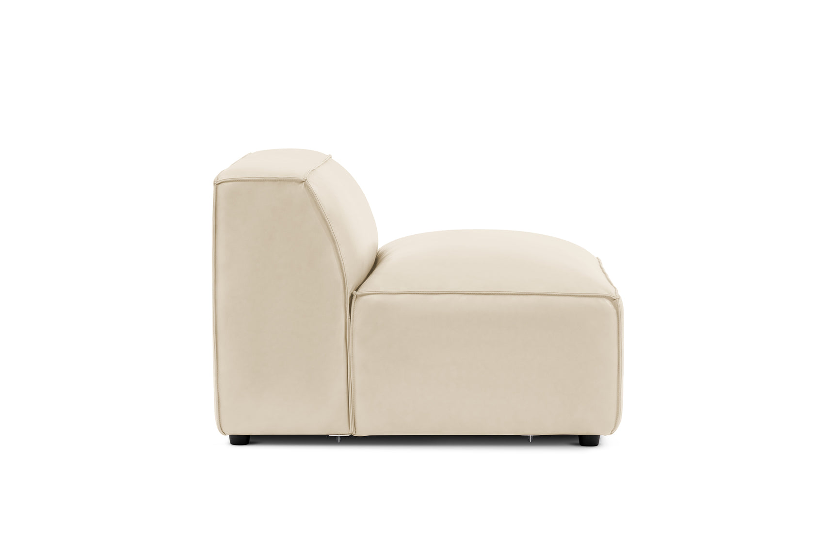 Nathan Leather Armless Sofa Module