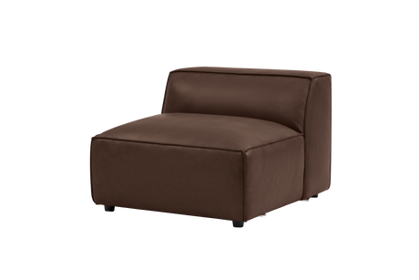 Nathan Leather Armless Sofa Module