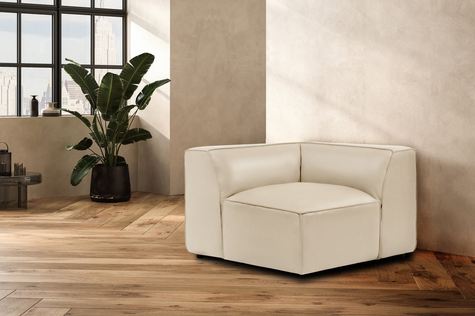 Nathan Leather Corner Sofa Module