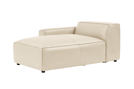 Nathan Leather Left Chaise Sofa Module