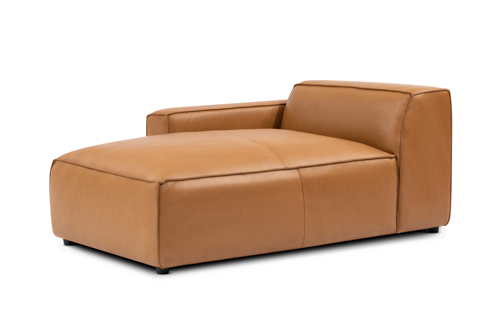 Nathan Leather Left Chaise Sofa Module