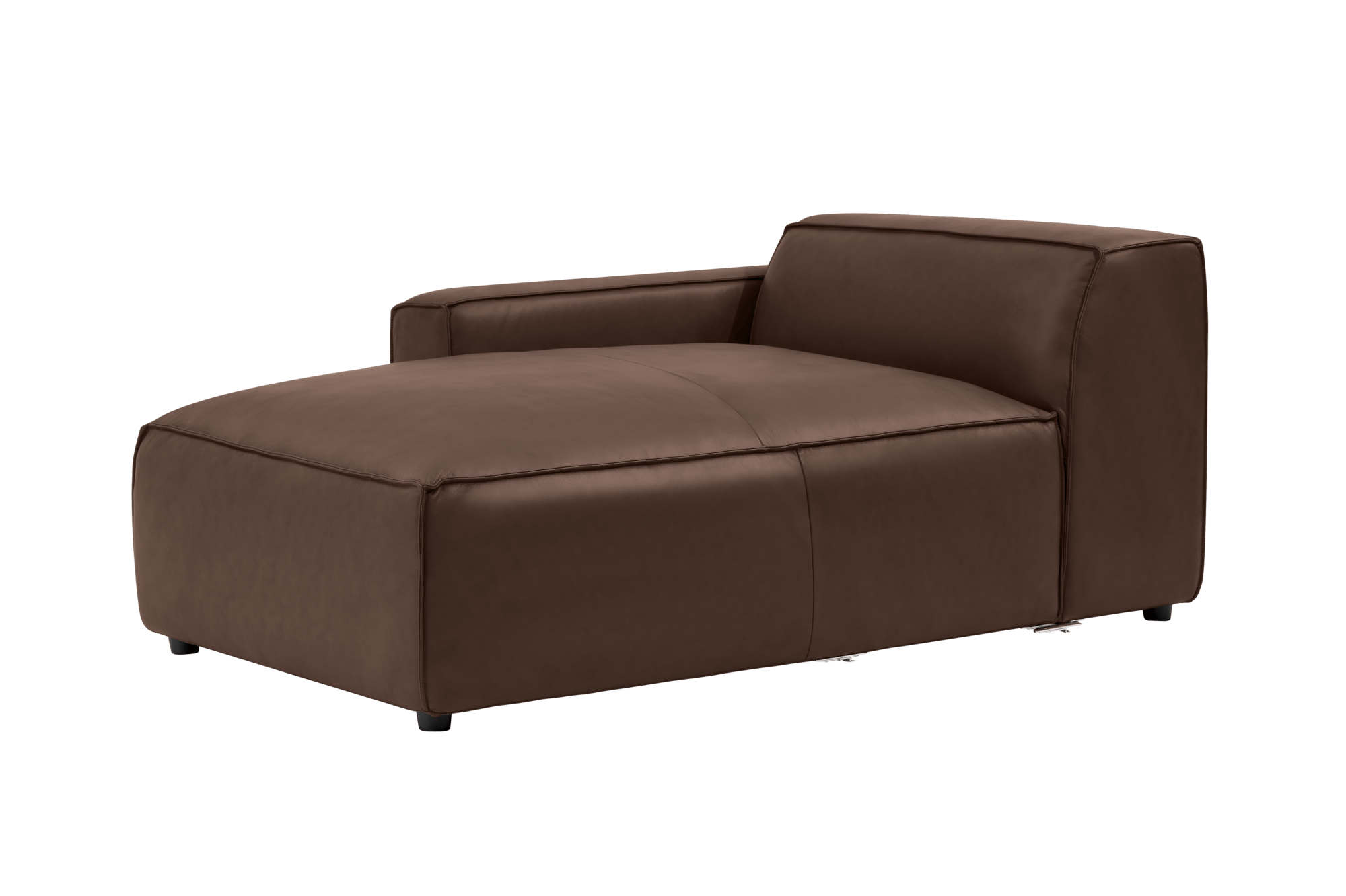 Nathan Leather Left Chaise Sofa Module