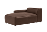 Nathan Leather Left Chaise Sofa Module