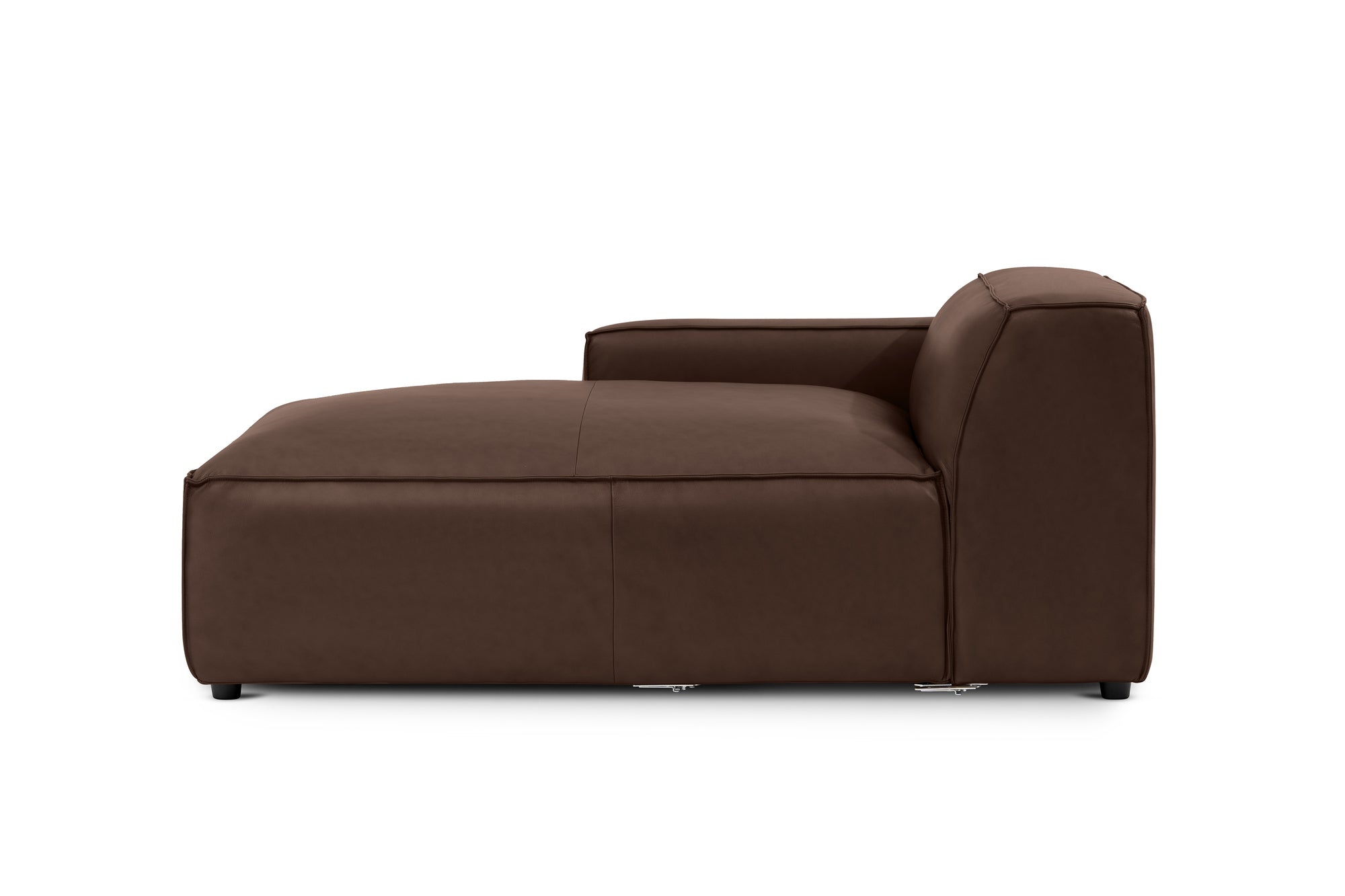 Nathan Leather Left Chaise Sofa Module