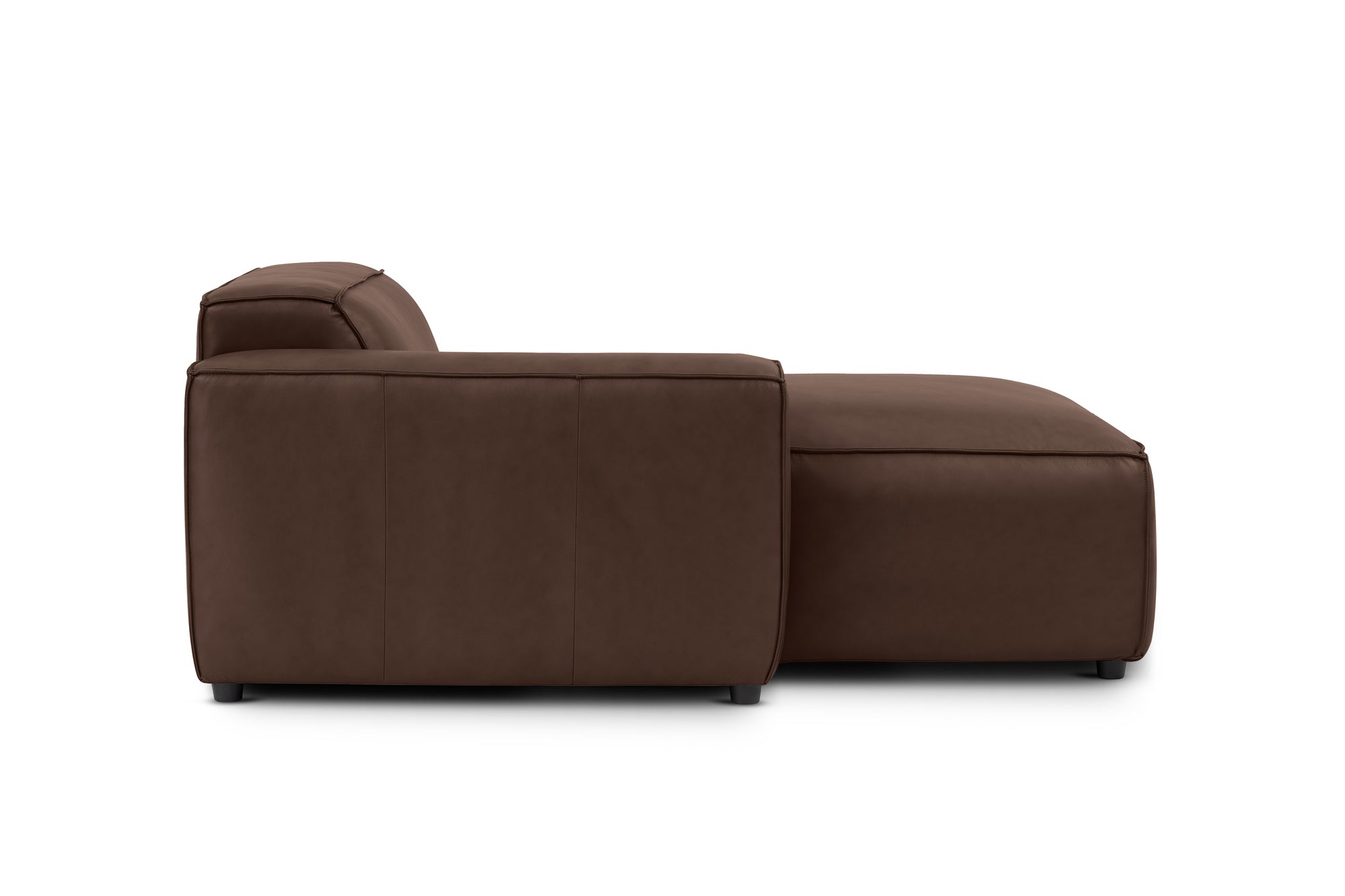 Nathan Leather Left Chaise Sofa Module