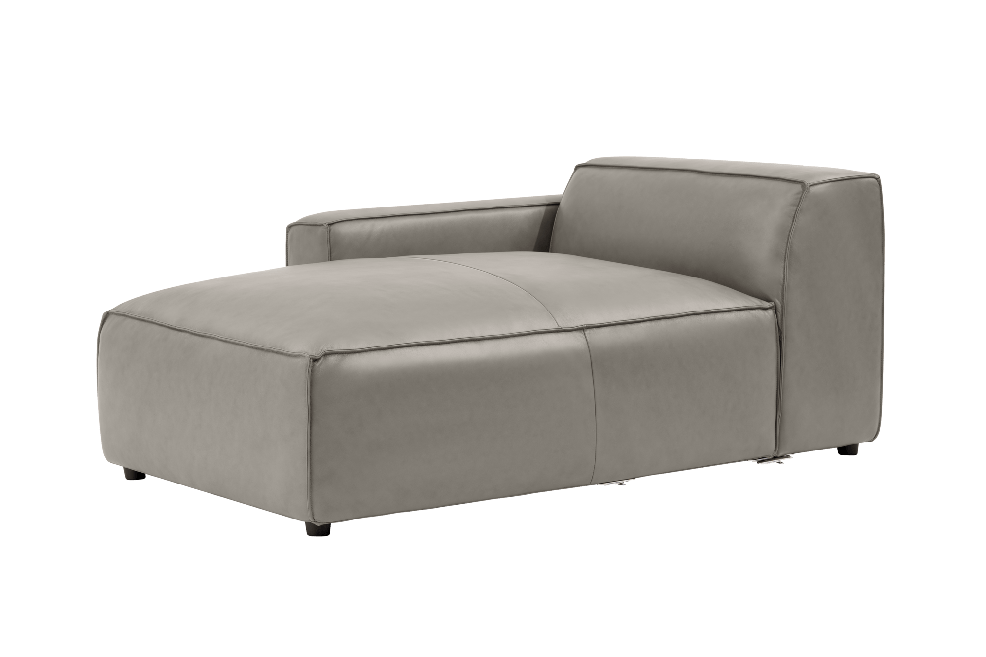 Nathan Leather Left Chaise Sofa Module