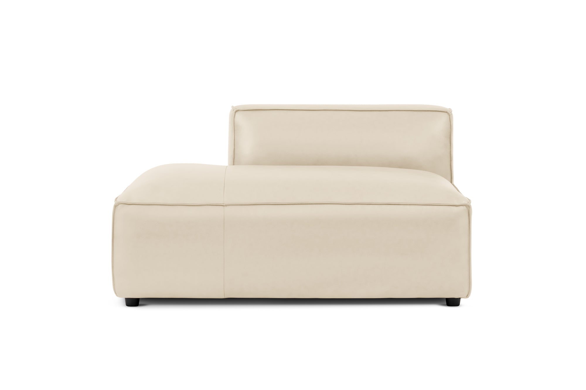 Nathan Leather Left Open-End Sofa Module