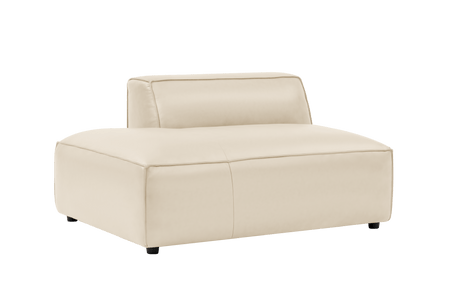 Nathan Leather Left Open-End Sofa Module