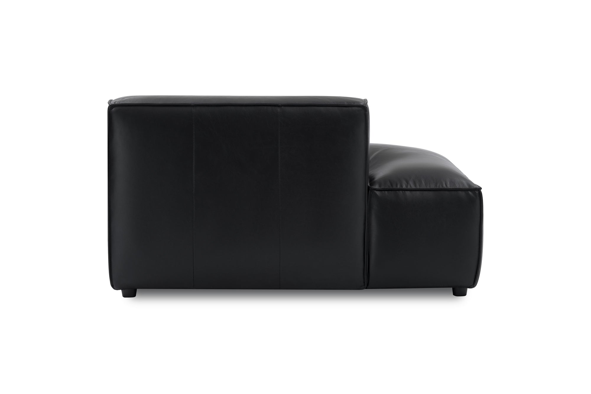 Nathan Leather Left Open-End Sofa Module