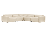Nathan Leather Modular Corner Sectional Sofa