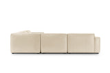 Nathan Leather Modular Corner Sectional Sofa