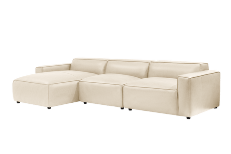 Nathan Leather Modular Sectional Sofa