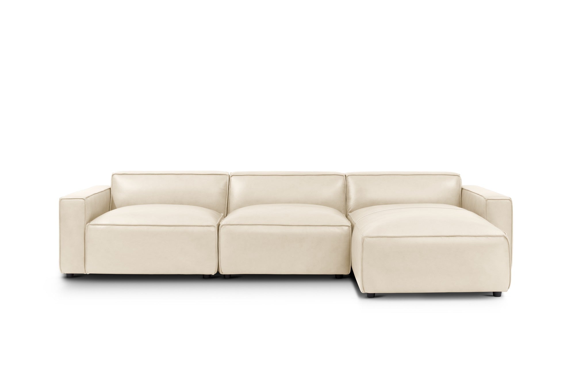 Nathan Leather Modular Sectional Sofa