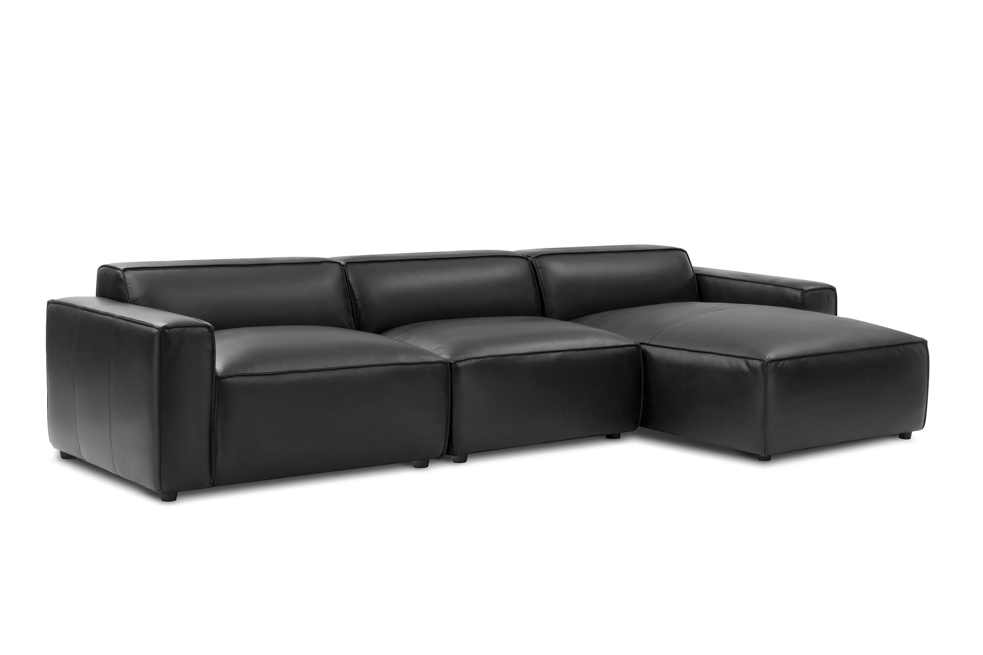Nathan Leather Modular Sectional Sofa