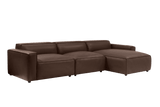 Nathan Leather Modular Sectional Sofa