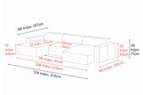 Nathan Leather Modular Sectional Sofa