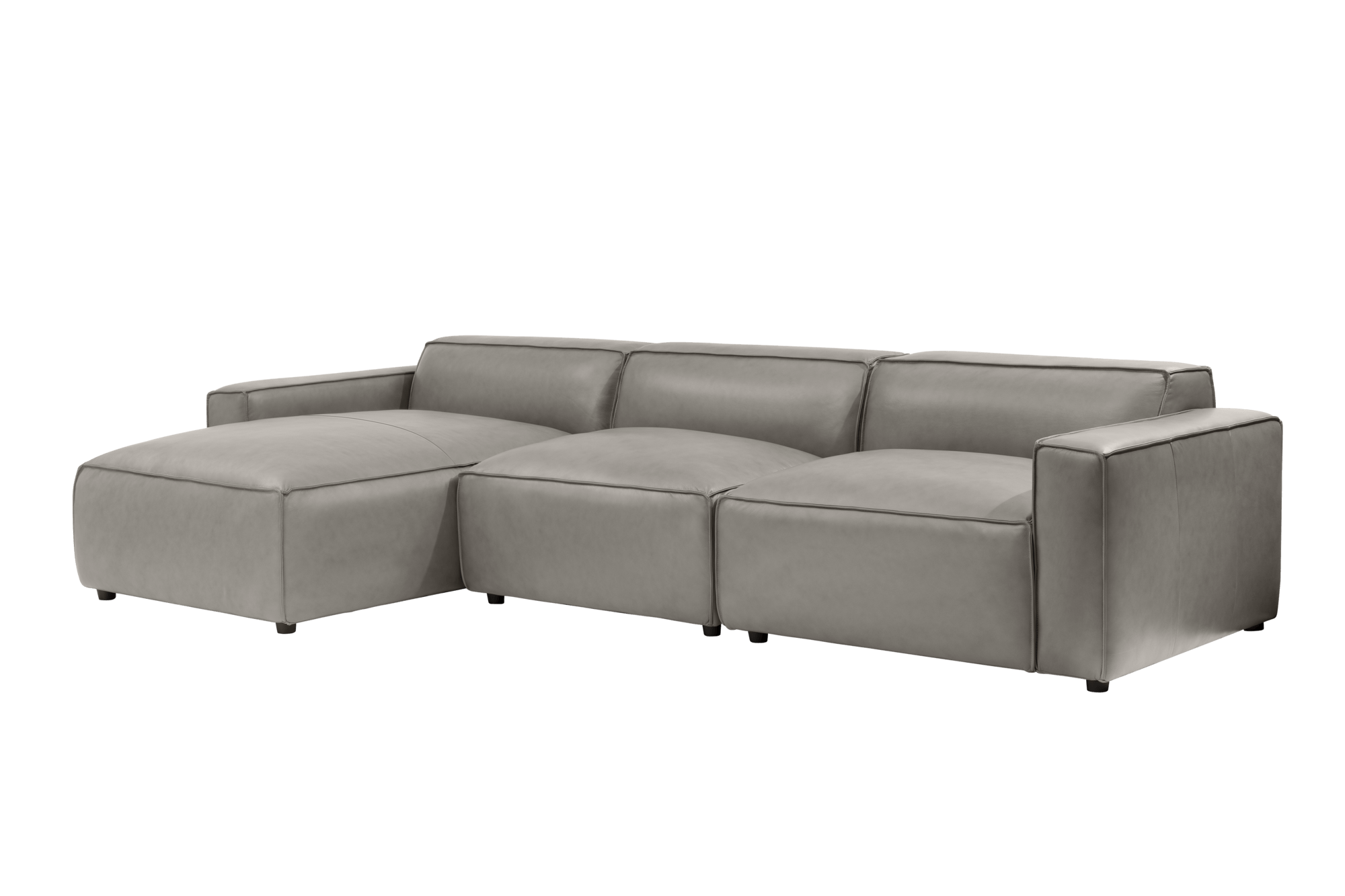 Nathan Leather Modular Sectional Sofa