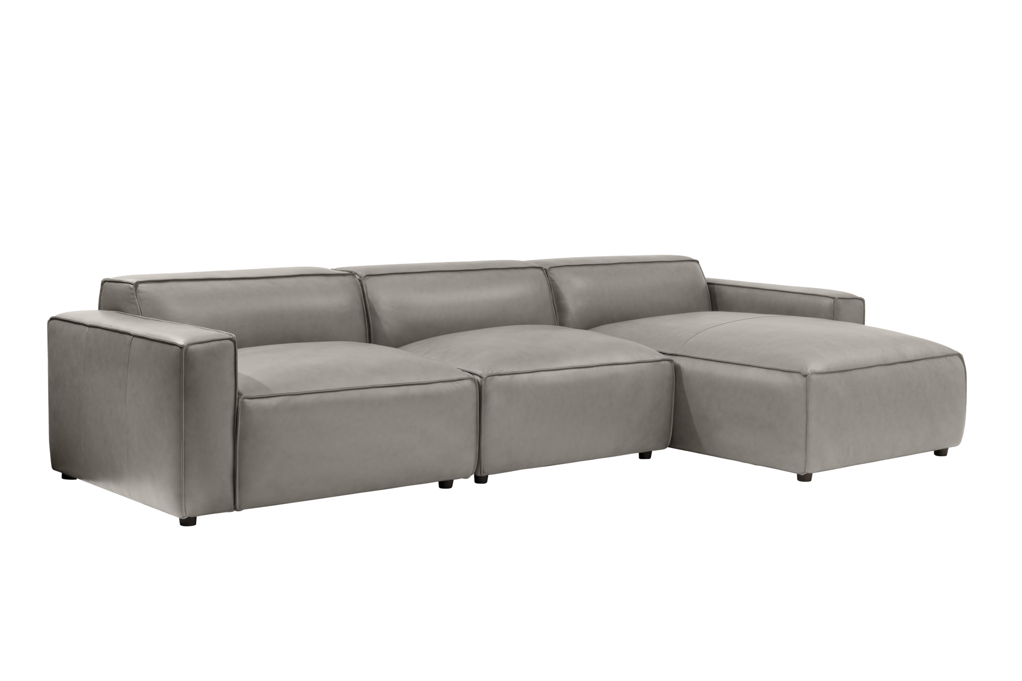 Nathan Leather Modular Sectional Sofa