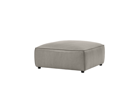 Nathan Leather Ottoman