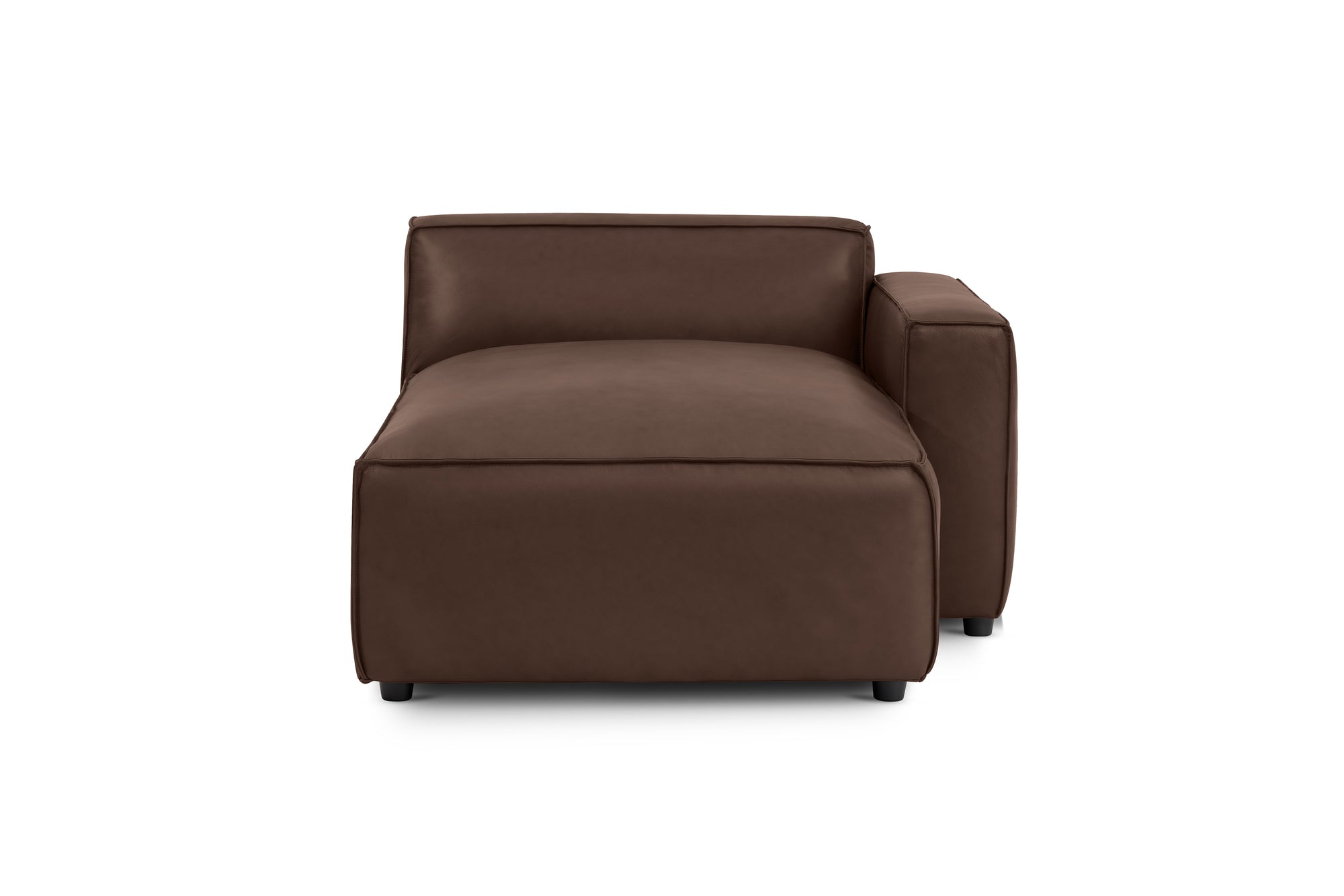 Nathan Leather Right Chaise Sofa Module