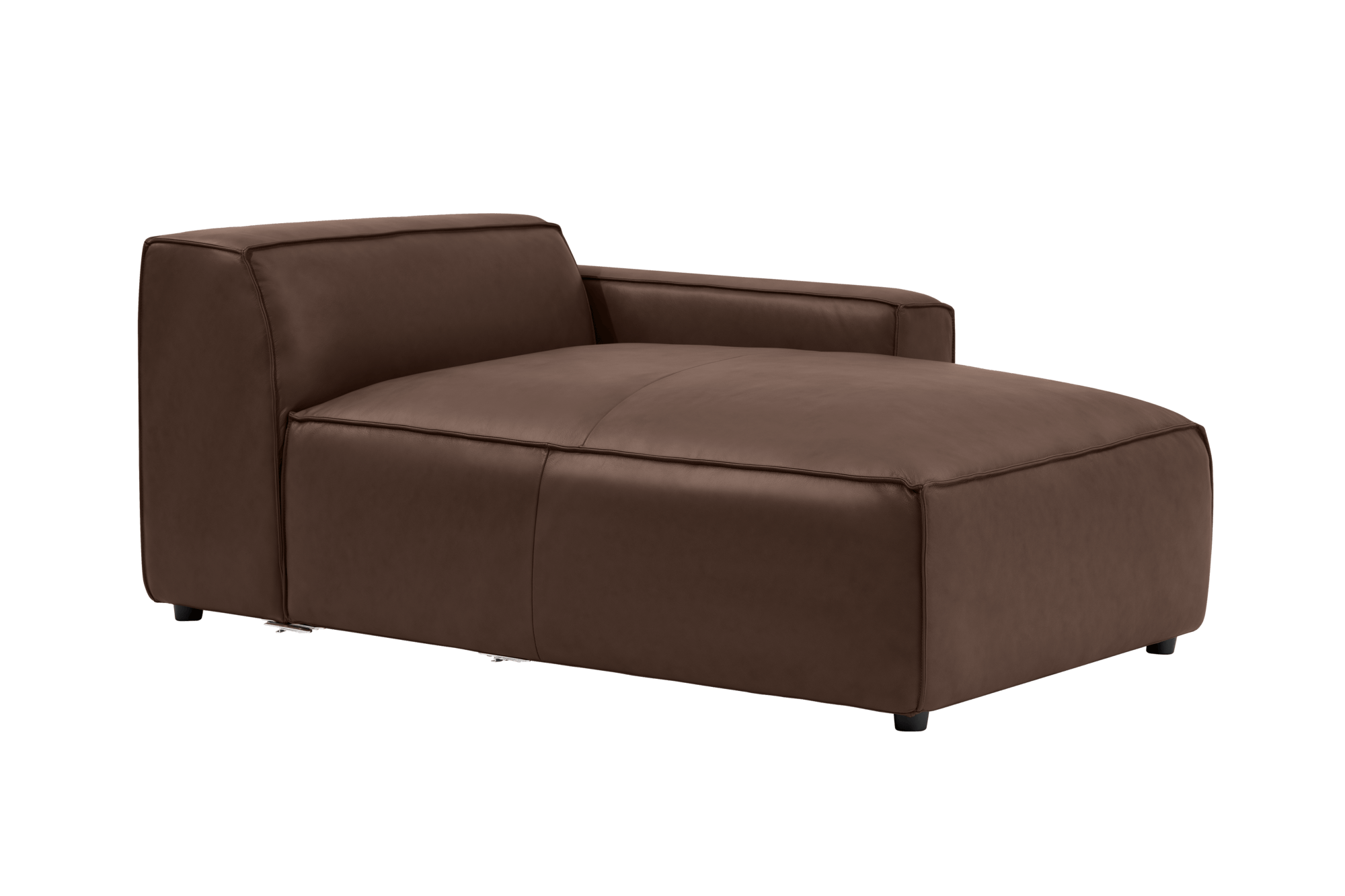 Nathan Leather Right Chaise Sofa Module