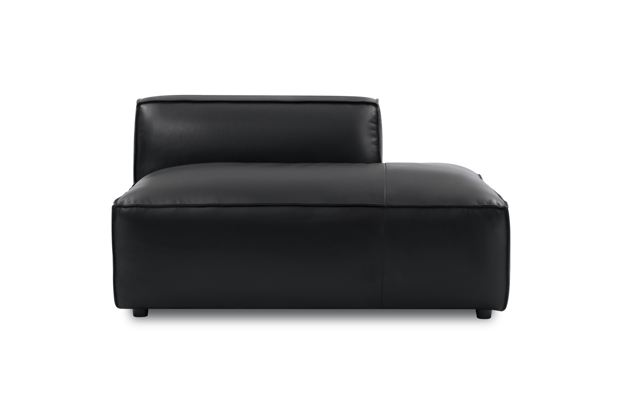 Nathan Leather Right Open-End Sofa Module
