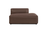 Nathan Leather Right Open-End Sofa Module