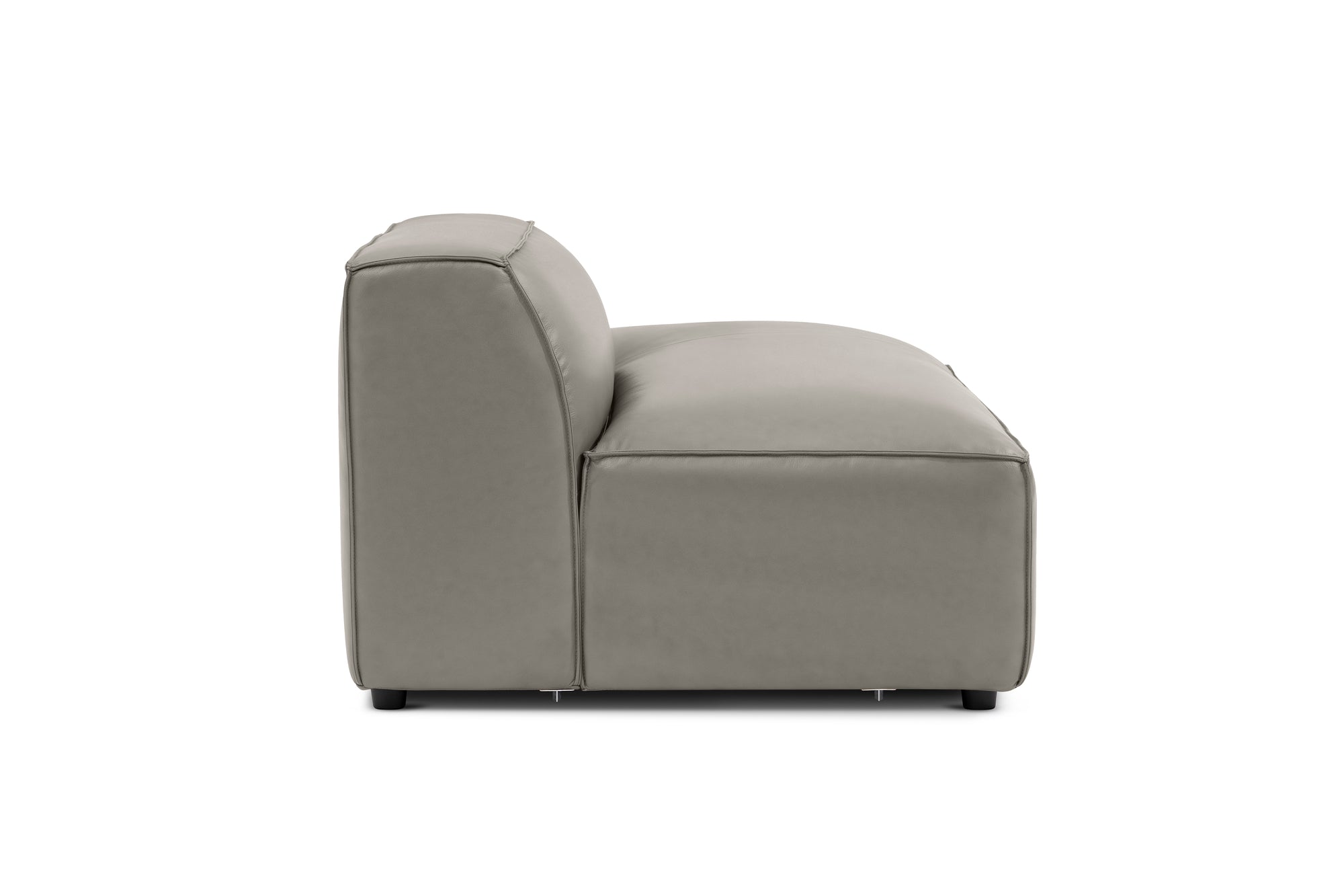 Nathan Leather Right Open-End Sofa Module