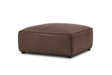 Nathan Leather Ottoman