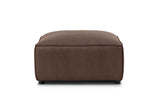 Nathan Leather Ottoman