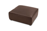 Nathan Leather Ottoman