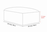 Nathan Leather Ottoman