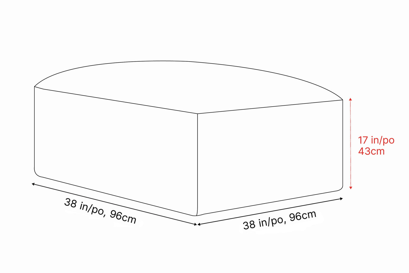 Nathan Leather Ottoman