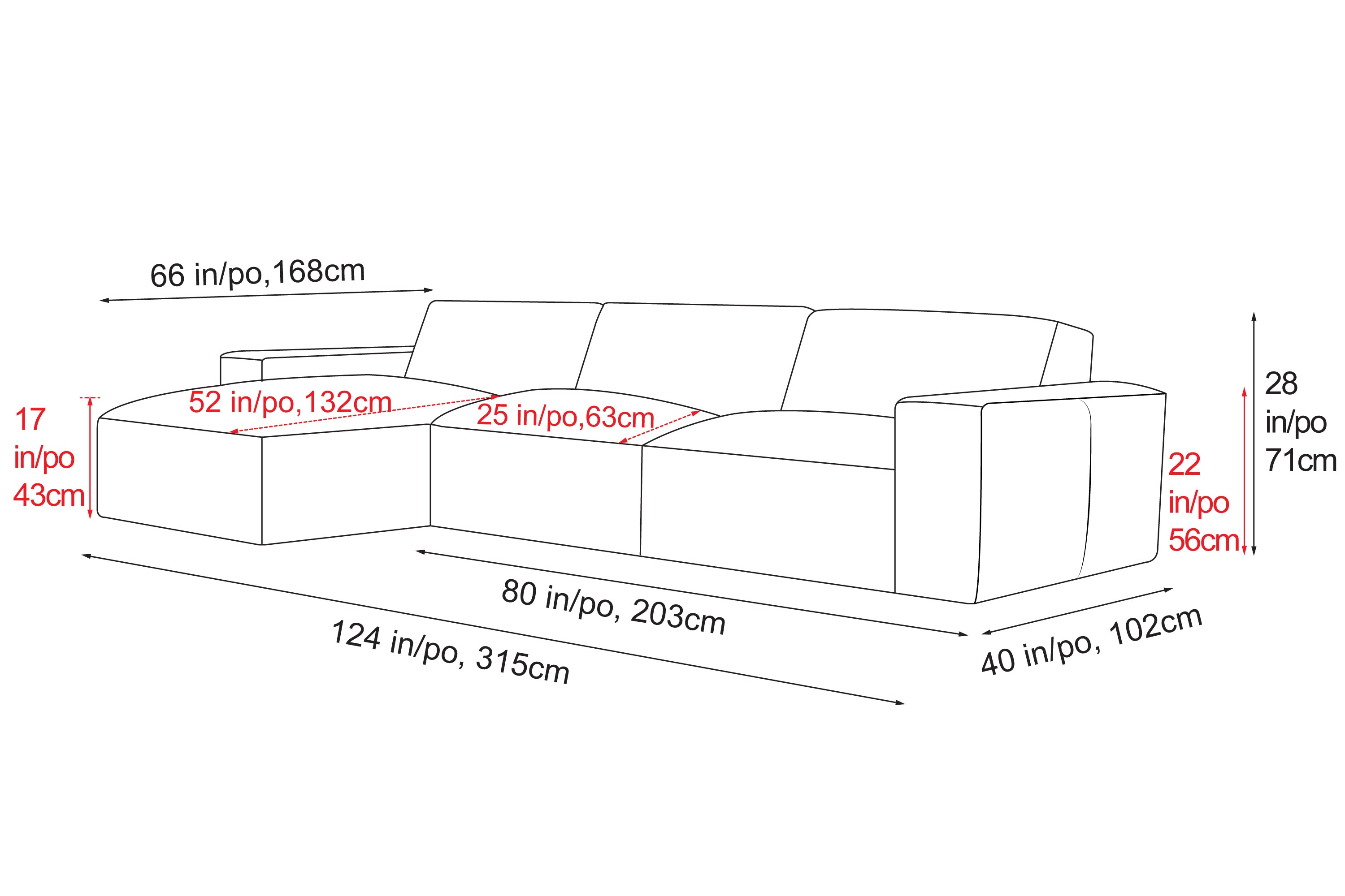 Valencia Nathan Full Aniline Leather Modular Sofa with Down Feather, Left Chaise, Antique White