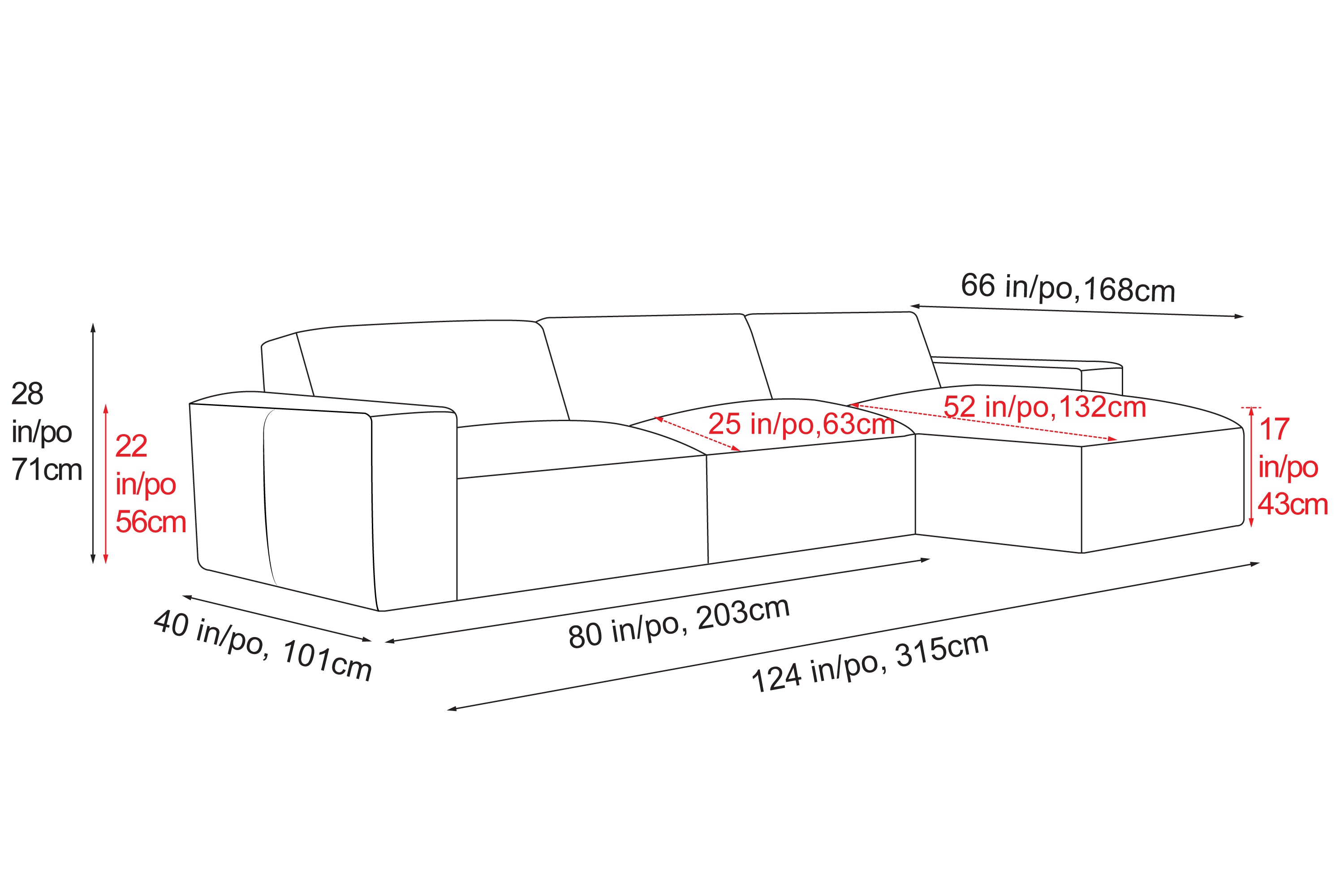 Valencia Nathan Full Aniline Leather Modular Sofa with Down Feather, Right Chaise, Antique White